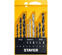 Набор комбинированных сверл STAYER Combi 9 предметов STAYER 29720-H9_z01