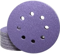 Круг шлифовальный CERAMAX PURPLE FILM 125 мм, 8 отверстий, P100, 50 шт 1CRX0858