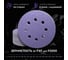 Круг шлифовальный CERAMAX 125 мм PURPLE FILM 8 отверстий, P100, 50 шт. 1CRX1023 3