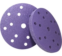 Круг шлифовальный CERAMAX 150 мм PURPLE FILM 15 отверстий, P320, 50 шт. 1CRX1010