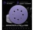 Абразивные круги 125 мм CERAMAX PURPLE PAPER, 8 отверстий, P240, 50 шт. 1CRX1077 3