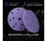 Абразивные круги 150 мм CERAMAX PURPLE PAPER 15 отверстий, P500, 50 шт. 1CRX1072 3