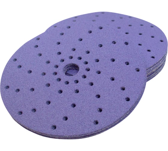 Абразивные круги CERAMAX PURPLE PAPER 150 мм, multiholes P320, 50 шт 1CRX1272 1