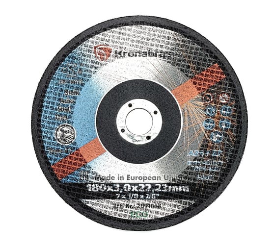Диск отрезной KRONABRASIV 180х3.0х22.23 ECO, 5шт сталь+нерж 209106К