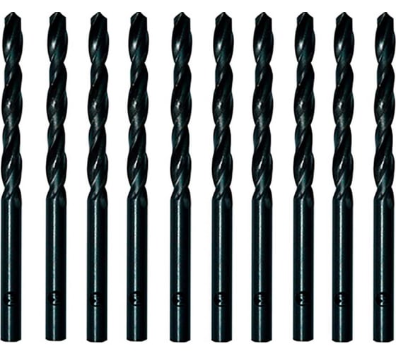 Сверло по металлу Modern T 1.0 мм, HSS-R, 10 шт, DIN 338 (ГОСТ 10902-77) D010.0010N