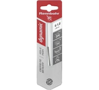 Сверло по металлу RENNBOHR DYNAMIC CARD 1.0x34 мм, HSS-G, P6M5, 2шт/уп 675010