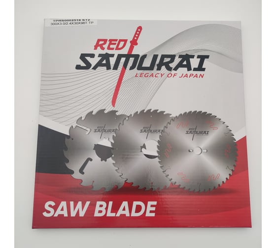 Пильный диск по алюминию RED SAMURAI 300x3,0/2,4x30, z96 -5/15 TFZN TPRS0002518 1