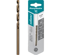 Сверло по металлу Rennbohr COBALT CARD 2.0x49 мм, HSS-Co, Р6М5К5, 2шт/уп 668020