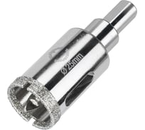 Коронка алмазная по керамограниту и керамике с центрирующим сверлом 25 мм Diamond Industrial DIDCSC025