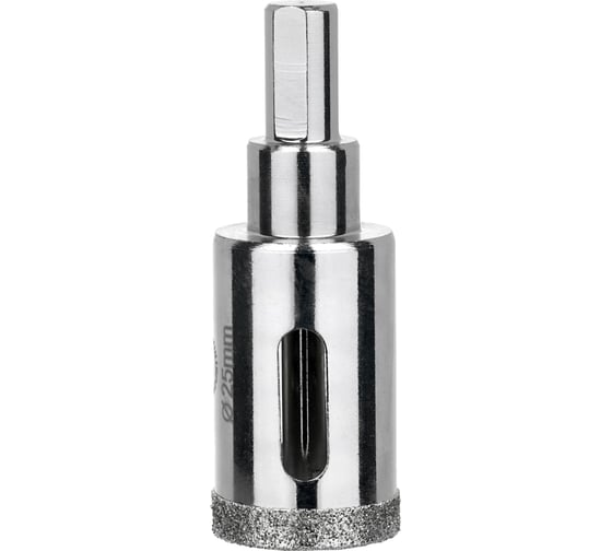 Коронка алмазная по керамограниту и керамике с центрирующим сверлом 25 мм Diamond Industrial DIDCSC025