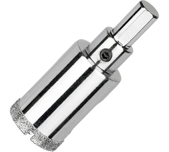 Коронка алмазная по керамограниту и керамике с центрирующим сверлом 25 мм Diamond Industrial DIDCSC025
