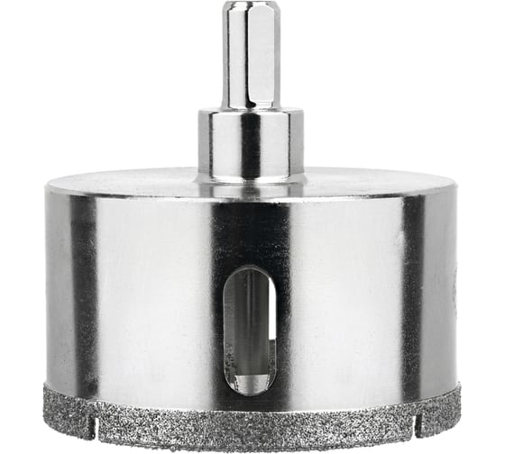 Коронка алмазная по керамограниту и керамике с центрирующим сверлом 70 мм Diamond Industrial DIDCSC070