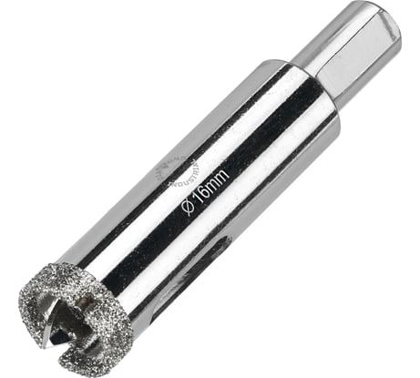 Коронка алмазная по керамограниту и керамике с центрирующим сверлом 16 мм Diamond Industrial DIDCSC016