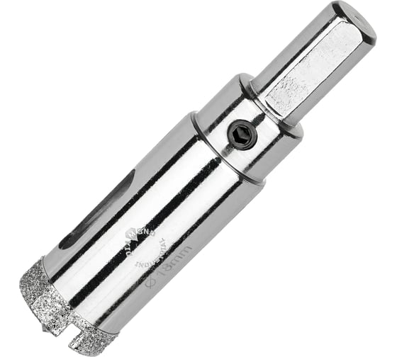 Коронка алмазная по керамограниту и керамике с центрирующим сверлом 18 мм Diamond Industrial DIDCSC018