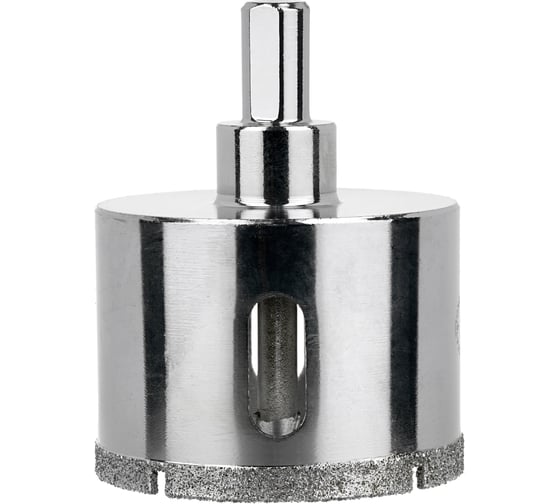 Коронка алмазная по керамограниту и керамике с центрирующим сверлом 55 мм Diamond Industrial DIDCSC055