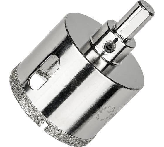 Коронка алмазная по керамограниту и керамике с центрирующим сверлом 50 мм Diamond Industrial DIDCSC050