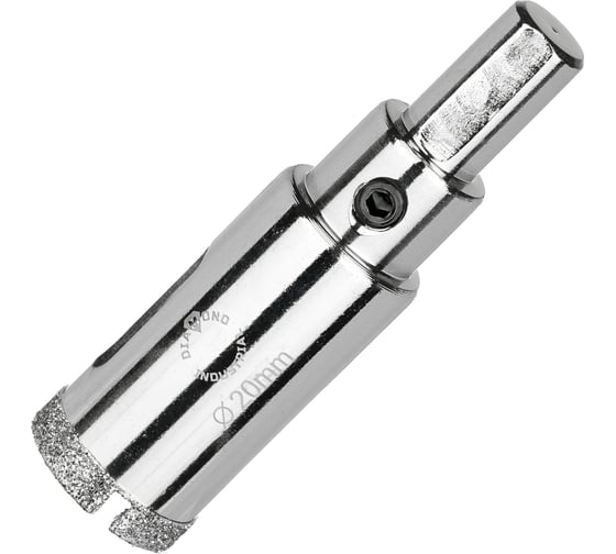 Коронка алмазная по керамограниту и керамике с центрирующим сверлом 20 мм Diamond Industrial DIDCSC020