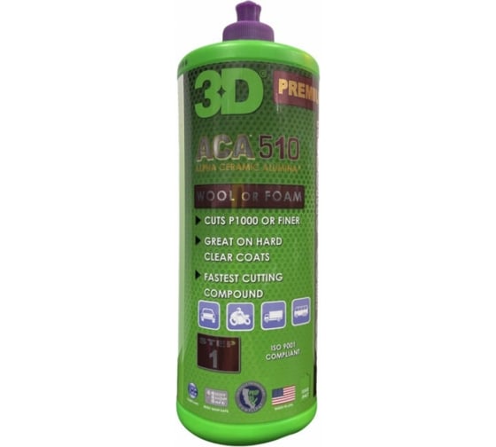 Абразивная паста ACA 510 Premium Rubbing Compound 510g01 3.78 л 3D 052084 1