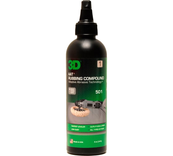 Абразивная паста AAT 501 Rubbing Compound 501OZ08 0.24 л 3D 020559