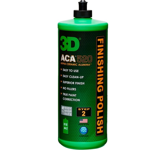 Абразивная паста ACA 500 X-TRA Cut Compound 500OZ32 0.94 л 3D 020499 1