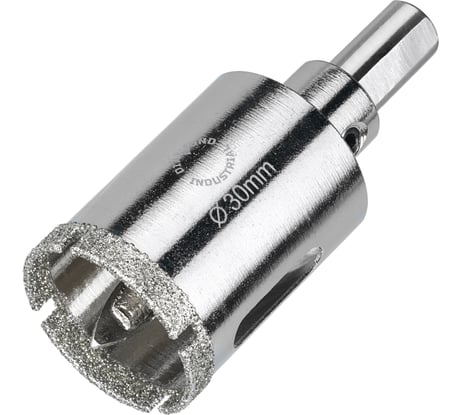 Коронка алмазная по керамограниту и керамике с центрирующим сверлом 30 мм Diamond Industrial DIDCSC030