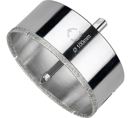 Коронка алмазная по керамограниту и керамике с центрирующим сверлом 100 мм Diamond Industrial DIDCSC100