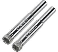 Коронка алмазная по керамограниту и керамике 8 мм, 2 шт. Diamond Industrial DIDCSC008