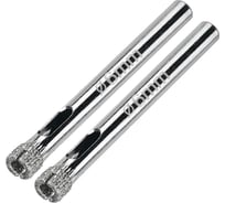 Коронка алмазная по керамограниту и керамике 6 мм / 2 шт. Diamond Industrial DIDCSC006