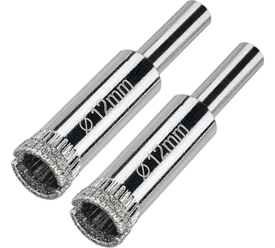 Коронка алмазная по керамограниту и керамике 14 мм, 2 шт. Diamond Industrial DIDCSC014