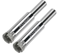 Коронка алмазная по керамограниту и керамике 10 мм / 2 шт. Diamond Industrial DIDCSC010