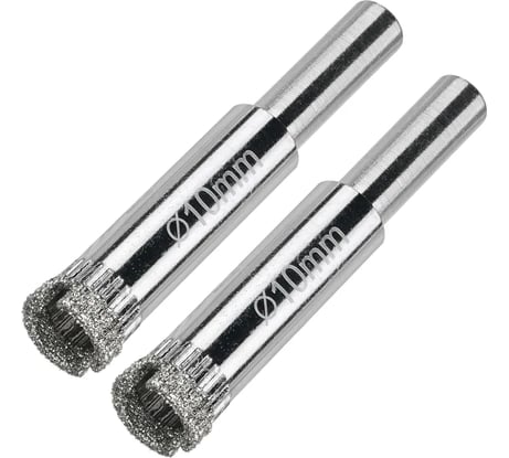 Коронка алмазная по керамограниту и керамике 10 мм / 2 шт. Diamond Industrial DIDCSC010