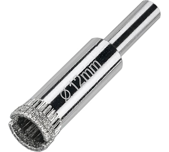 Коронка алмазная по керамограниту и керамике 12 мм / 2шт.  Diamond Industrial DIDCSC012