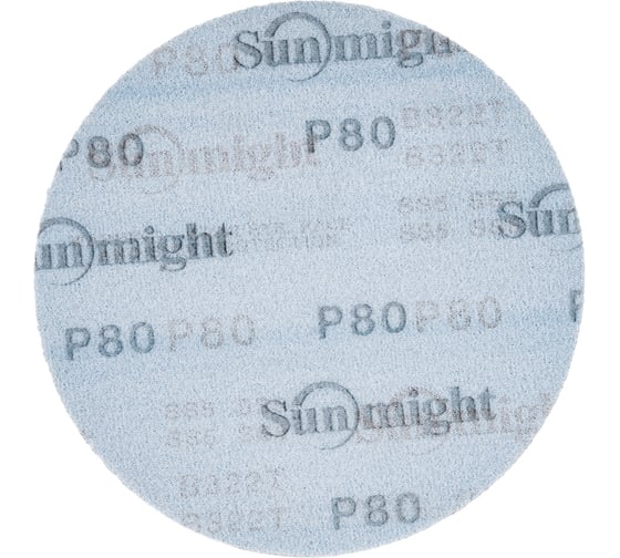 Круг шлифовальный на бумаге B322 (150 мм; без отверстий; Р80) SUNMIGHT 7930091772452