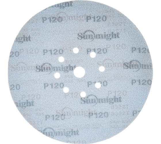 Круг шлифовальный на бумаге B322 (225 мм; 9 отверстий; Р120) SUNMIGHT 7930091773077