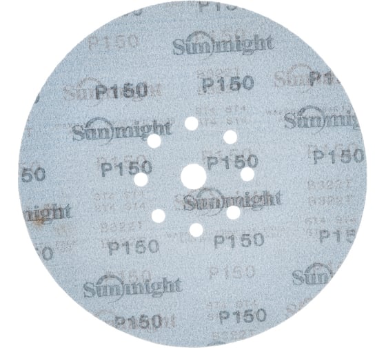 Круг шлифовальный на бумаге B322 (225 мм; 9 отверстий; Р150) SUNMIGHT 7930091773091
