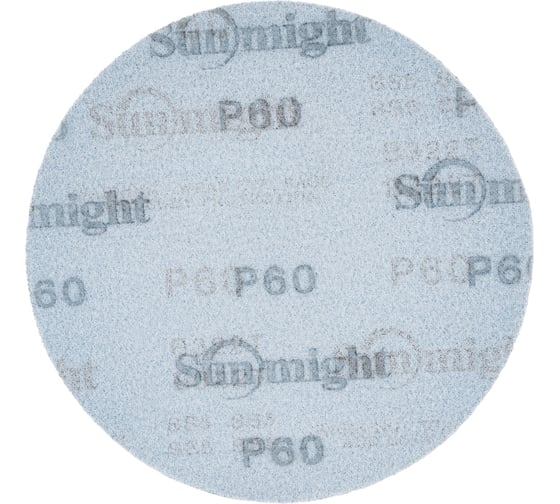 Круг шлифовальный на бумаге B322 (150 мм; без отверстий; Р60) SUNMIGHT 7930091772445