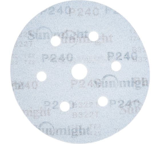 Круг шлифовальный на бумаге B322 (150 мм; 6+1 отверстий; Р240) SUNMIGHT 7930091772315