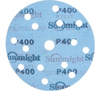 Круг шлифовальный на бумаге B322 (150 мм; 15 отверстий; Р400) SUNMIGHT 7930091772155