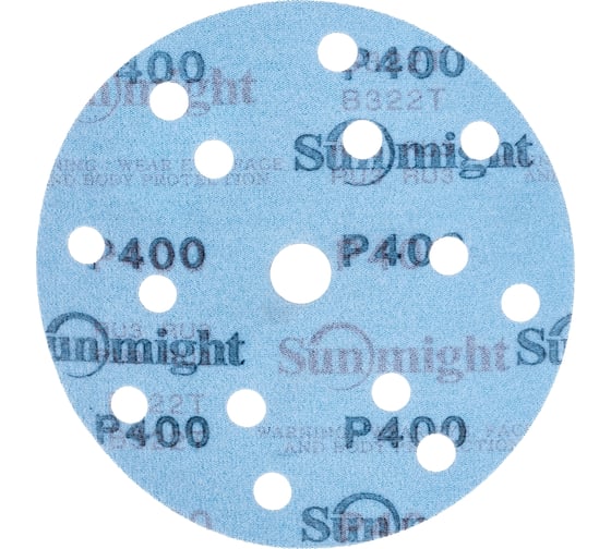 Круг шлифовальный на бумаге B322 (150 мм; 15 отверстий; Р400) SUNMIGHT 7930091772155 1