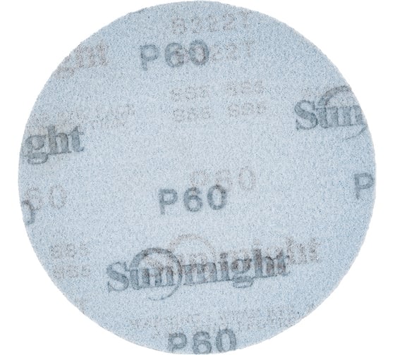 Круг шлифовальный на бумаге B322 (125 мм; без отверстий; Р60) SUNMIGHT 7930091772841