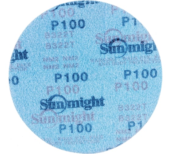 Круг шлифовальный на бумаге B322 (150 мм; без отверстий; Р100) SUNMIGHT 7930091772469