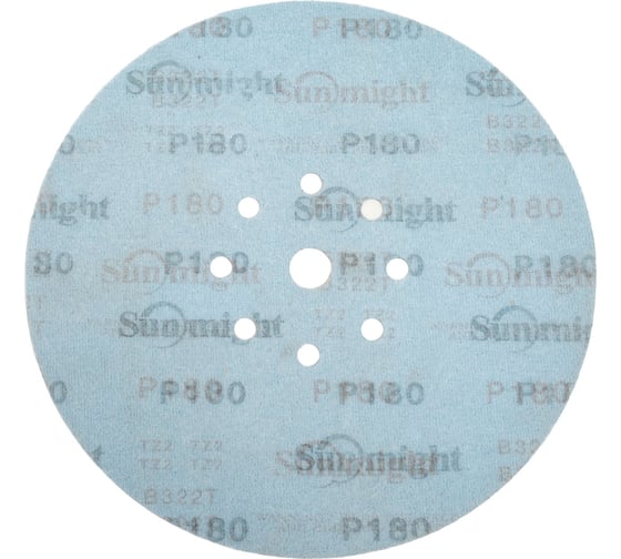 Круг шлифовальный на бумаге B322 (225 мм; 9 отверстий; Р180) SUNMIGHT 7930091773107 1