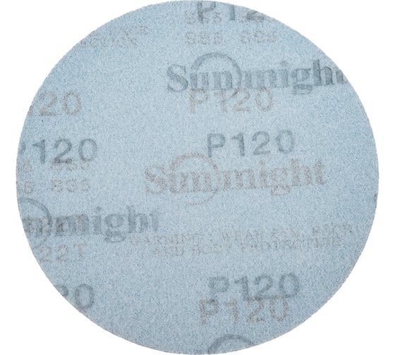 Круг шлифовальный на бумаге B322 (125 мм; без отверстий; Р120) SUNMIGHT 7930091772872