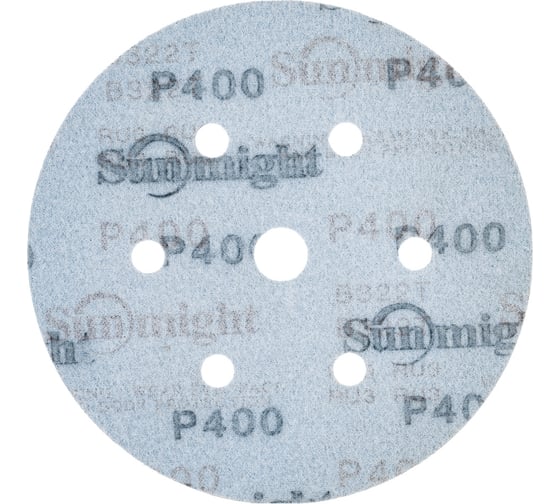 Круг шлифовальный на бумаге B322 (150 мм; 6+1 отверстий; Р400) SUNMIGHT 7930091772353