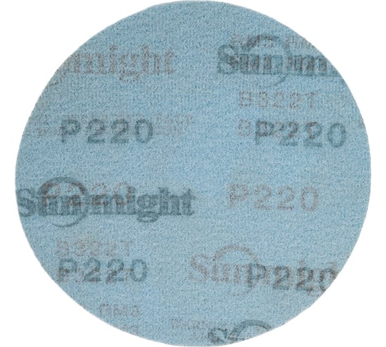 Круг шлифовальный на бумаге B322 (125 мм; без отверстий; Р220) SUNMIGHT 7930091772902