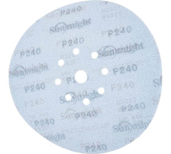 Круг шлифовальный на бумаге B322 (225 мм; 9 отверстий; Р240) SUNMIGHT 7930091773121