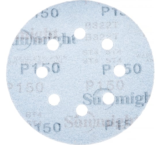 Круг шлифовальный на бумаге B322 (125 мм; 8 отверстий; Р150) SUNMIGHT 7930091772681