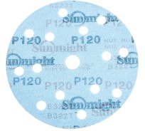 Круг шлифовальный на бумаге B322 (150 мм; 15 отверстий; Р120) SUNMIGHT 7930091772070