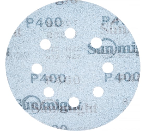 Круг шлифовальный на бумаге B322 (125 мм; 8 отверстий; Р400) SUNMIGHT 7930091772759