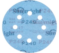 Круг шлифовальный на бумаге B322 (125 мм; 8 отверстий; Р240) SUNMIGHT 7930091772711